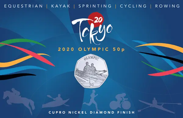 Toyko 2020 Olympic - Rowing 50p Coin