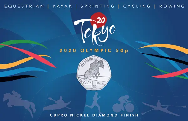 Toyko 2020 Olympic - Equestrian 50p Coin