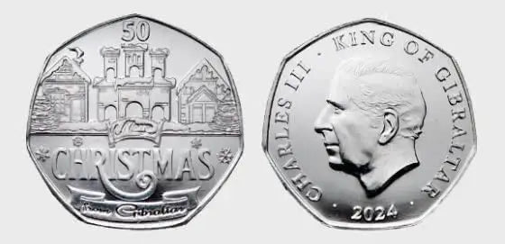 2024 Gibraltar Christmas Circulated 50p