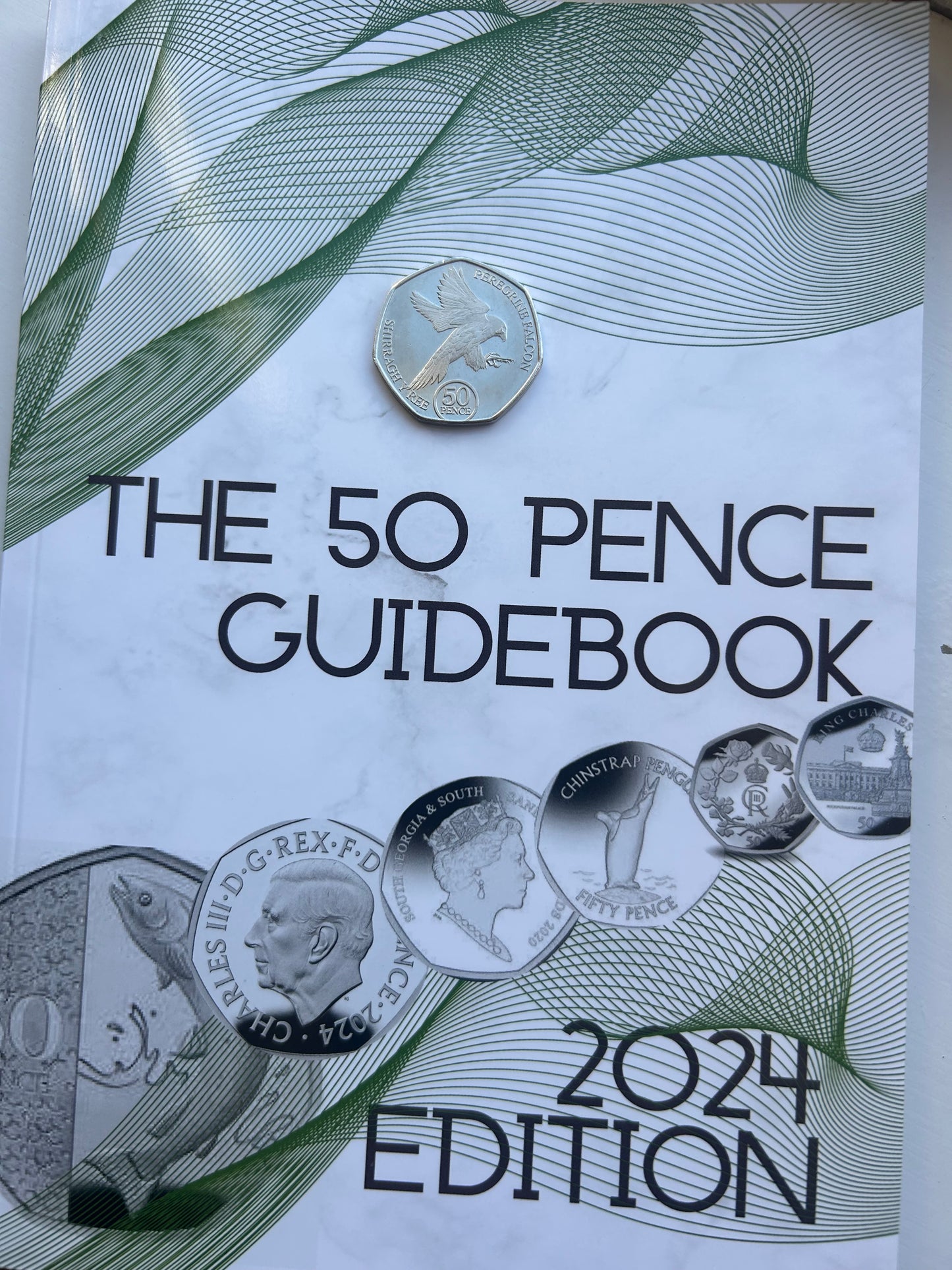 *2024 50p Guidebook & Peregrine Falcon Isle of Man 2023*. Coin Collectors Book,  Guide Book, 50 Pence, Book, Folder, Album, Collection, Guernsey, Jersey, Great Britain, Pitcairn Islands, folder