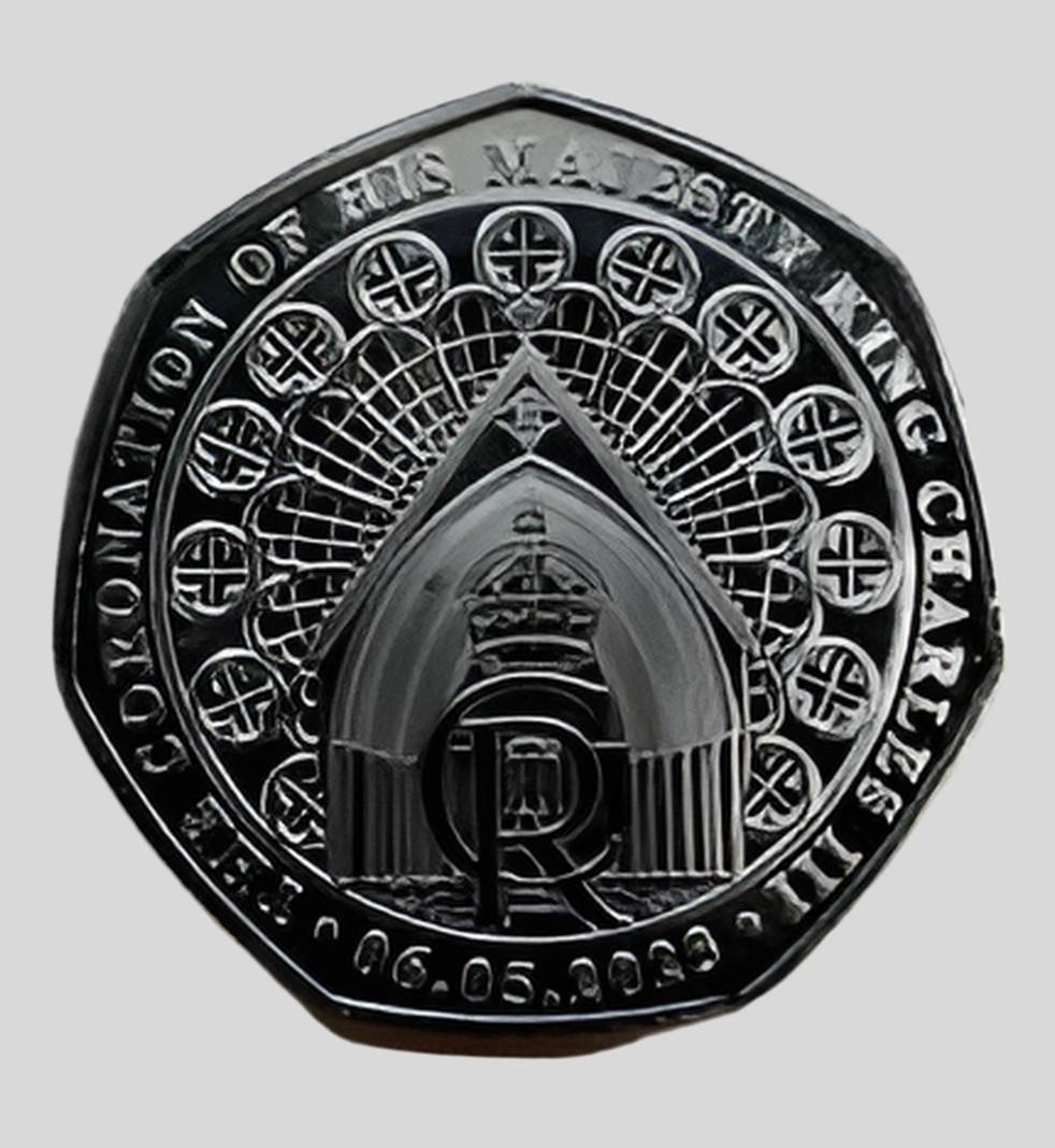 2023 Gibraltar King Charles III Westminster Abbey Door Circulation 50p