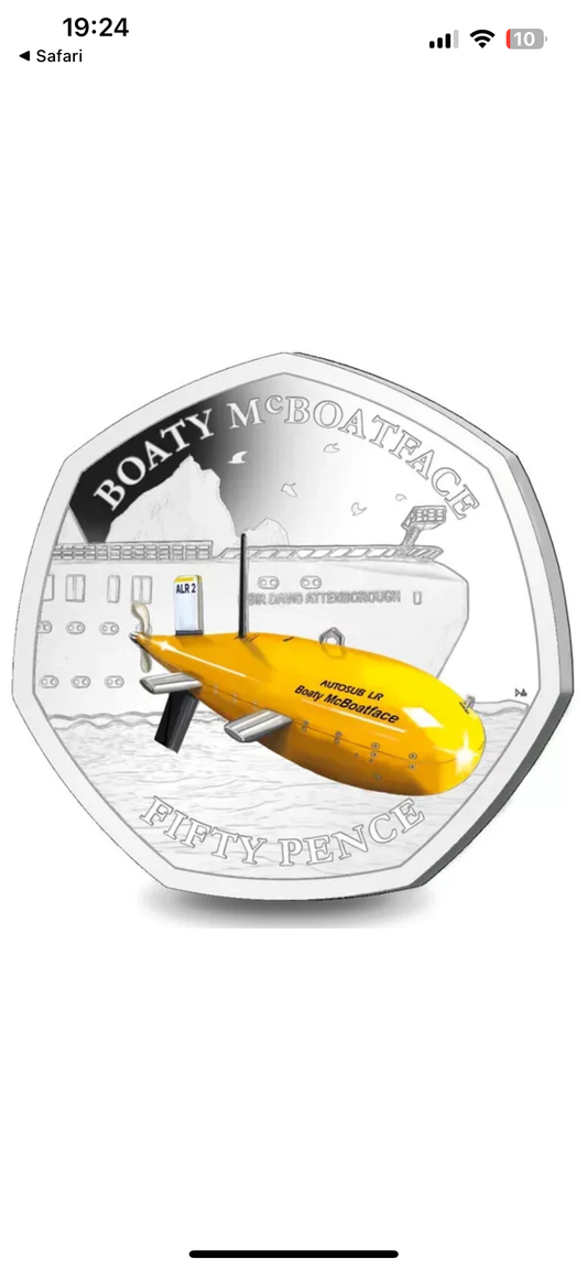 Boaty McBoatface 50p 2019 BAT